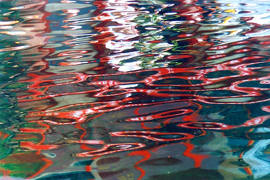 GoldenCircle Wasserbild Sigrid Kiessling-Rossmann rot